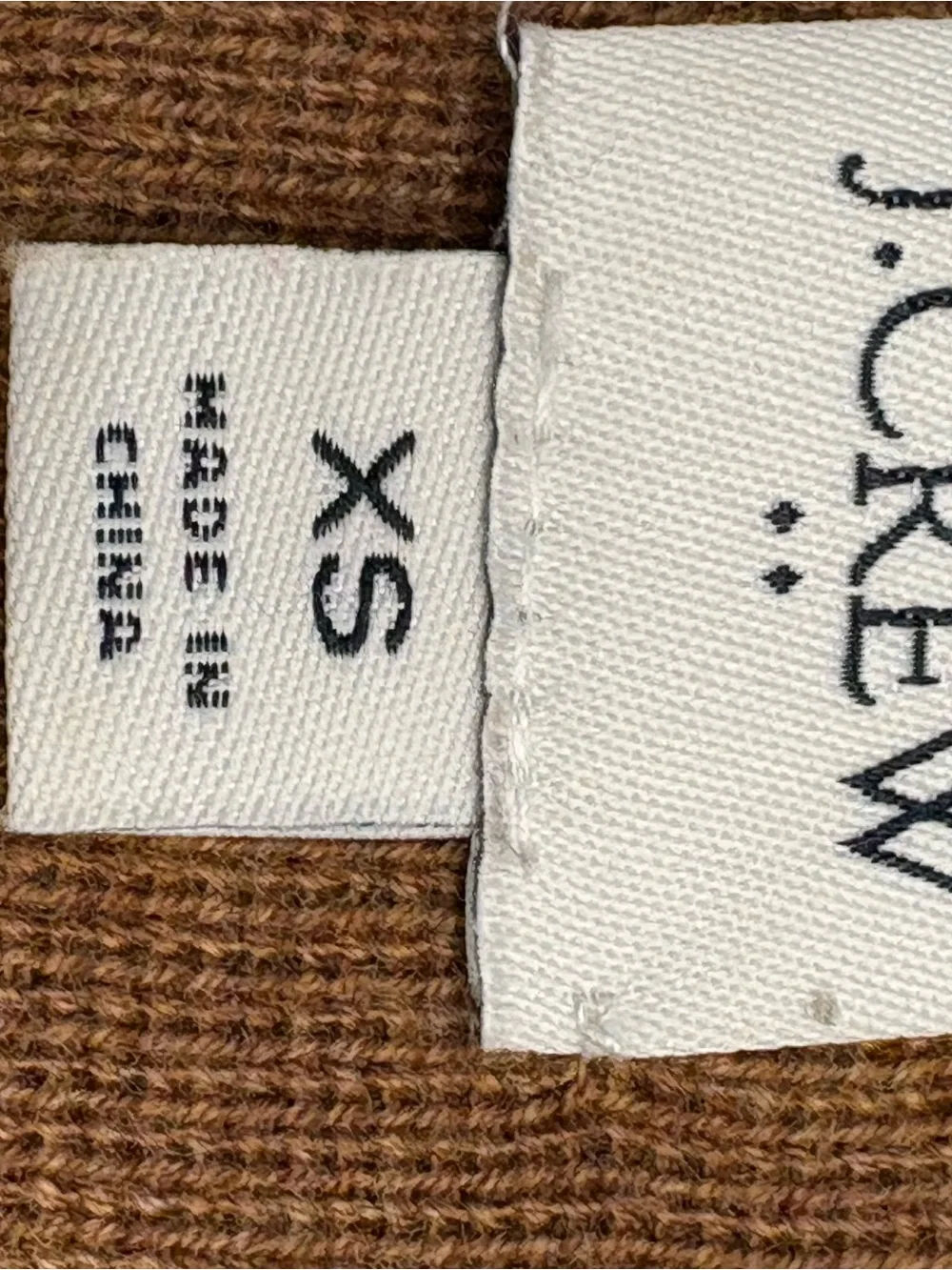 J. Crew Camel Open-Front Knit Cardigan